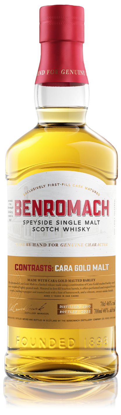 Benromach-Contrasts-CARA-GOLD-MALT-DUAL-LABEL_BOTTLE-ONLY_PMS7510_v1-LR-FINAL